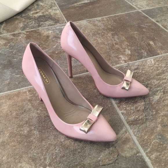 Coach Shoes - Coach heels pink size 6